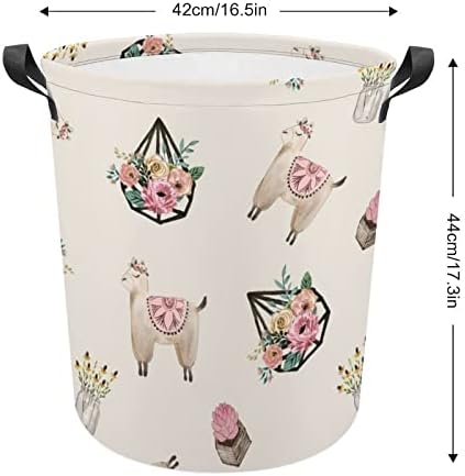 Padrões florais de cesta de lavanderia30 cesto de lavanderia com alças cesto dobrável Saco de armazenamento de roupas sujas