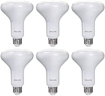 Philips LED Dimmable BR30 Bulb: 650 lúmen, 5000-Kelvin, 11 watts, E26 Base, Frosted, Daylight, 6-Pack