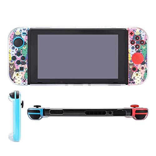 Caso para o Nintendo Switch, lhamas engraçados coloridos infantis de cinco peças definem acessórios de console de casos de capa protetores para interruptor