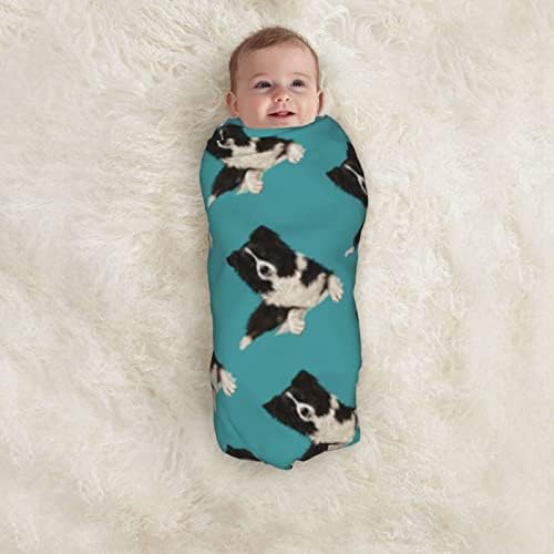 Cobertor de bebê-collie-collie-cachor