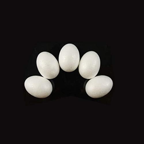 CIIEEO Decorações de casamento 10pcs ovos ovos de poliestireno ovos de espuma para artesanato decoração de árvore de natal ovos de espuma branca para a peça central adereços decoração de casamento decoração