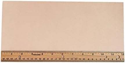 Ferramenta de couro de couro natural veggrain bronzeado 3-4 oz, 6 x 12 peça, 1/2 pés quadrados