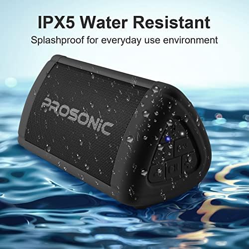 PROSONE BT3 Portable Wireless Bluetooth alto -falante com som estéreo de 10W e som de baixo -som rico e baixo intenso -Bluetooth