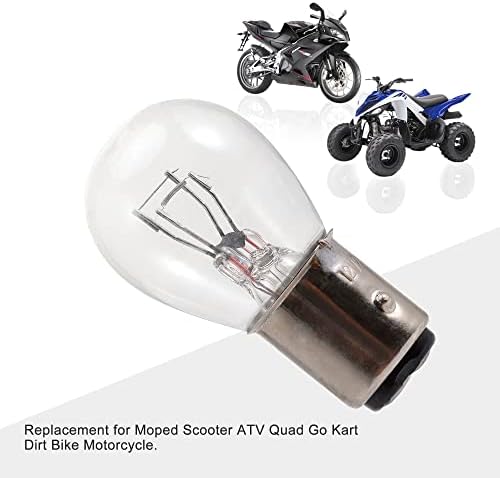 GOOFIT 12V 5W 21W/5W Freio de cauda Substituição da lâmpada para moto Scooter ATV Quad Go Motorciclo de bicicleta sujeira