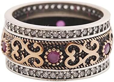 Anéis para mulheres 2023 Presentes de aniversário para as turquesas da mãe diamantes Dia Naturais do Dia das Mães Naturais anel de prata
