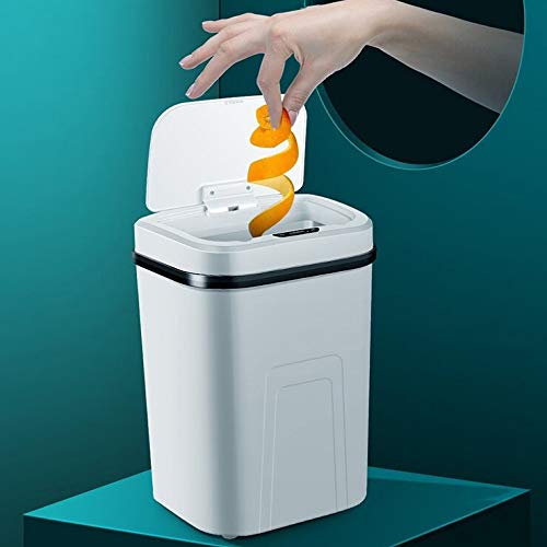 Zhaoleei 15L Lixo de indução inteligente pode sensor de lixo automático de lixo automático Lixo elétrico inteligente para cozinha do banheiro