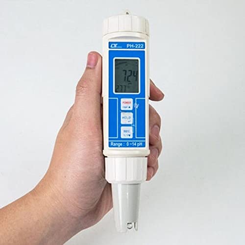 PH METER PH-222, Tipo de caneta, tudo em um medidor de pH com eletrodo substituível e exibição digital para incubatórios de peixe, indústrias de processamento de alimentos