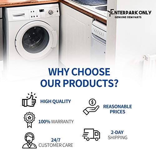 ENTERPARK DC66-00470A 4 peças Choque para a lavadora Samsung substitui 2020946 DC66-00470B DC66-00650C DC66-00650D PS42122219 EAP4212219-1 ANO Garantia