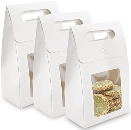 Sacos de padaria caixas de pão com janela 15 pcs kraft papel pão sacos de pão sacos de armazenamento para bolsas de biscoito caseiras bolsas de café