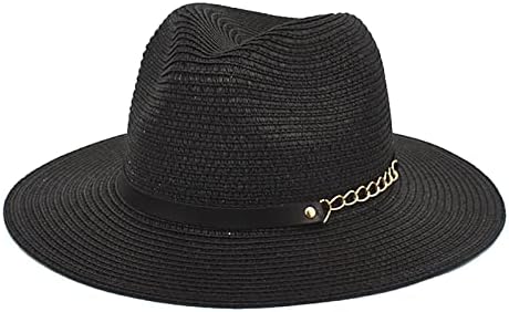 Chapéu de balde de protetor solar de verão para mulheres Casuais Chapéus solar chapéus largos Brim Chapé