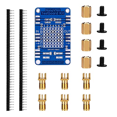 Nanovna Testboard Kit Rede Análise de teste Demo Placa de demonstração compatível com DIP montar rapidamente um circuito de RF simples