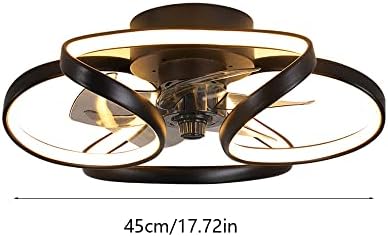 PAKFAN CRIATIVO 60W MONTAGEM VAN FEM LUZ DE LUZ INTERIOR FABRO DE TECTO DE TELO COM FIR LUMO DE TRANSOS DIMMÁVEIS