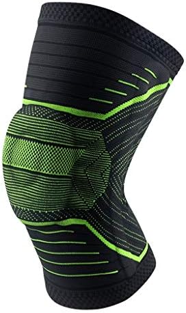 Ccbuy 1 par esportte o protetor de joelho Brace Brace Silicone Knee Pad Basketball Knitball Compressão Elastic Knee