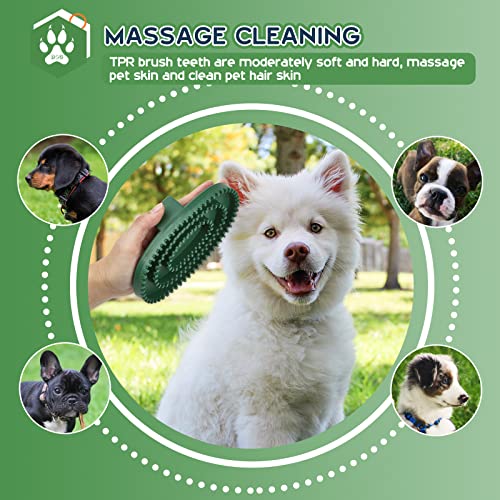 Brush de preparação para cães wnghuohaa, escova de banho de estimação premium para banho - massagem - depilação - em cabelos molhados ou secos, para cães e gatos de cabelo curto e curto