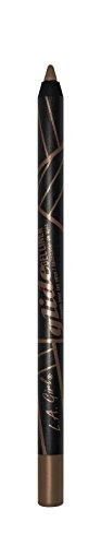 L.A. Girlide Gel Gel Eyeliner lápis, marrom escuro, 0,04 onça