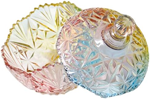 Jarra de vidro de vidro com tampas de tampas transparentes de vidro de vidro de vidro de vidro macinha caixa decorativa caixa seca jarra de armazenamento de armazenamento jarra de contêiner lancha de vidro Cereais de vidro Veda