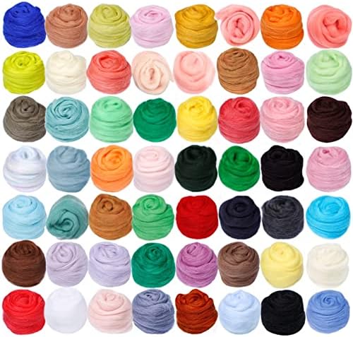 TVLAR YARN 86 CORES 5G/10G/20G/50G/100G Felting Fiber Felt Felt Felt Felt Craft Toys Felting Wool Handmade Felting Craft