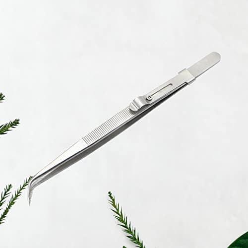 Anguricamente 2 peças Tweezers de precisão Anti-High Precision Tweezers Tweezers Craft Tweezers de cotovelo estático Tweezers