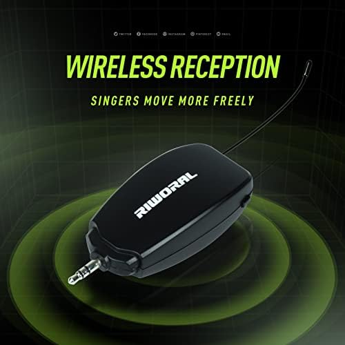 Wireless Headset Sistema de microfones Lavalier Recarger Recarger Receptor Lappel Mic para Smartphone Câmera Gravação