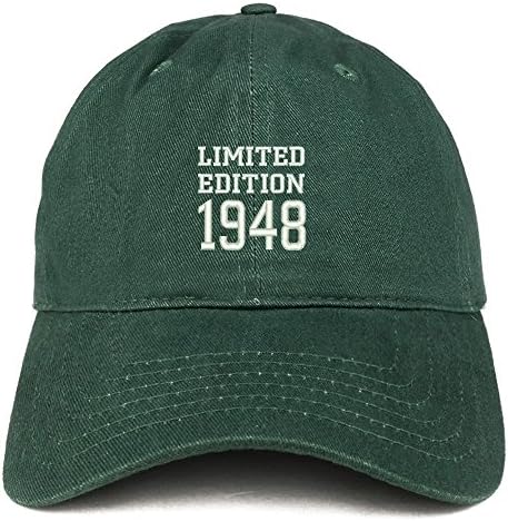 Trendy Apparel Shop Edição Limitada 1948 Presente de aniversário bordado Cap de algodão escovado