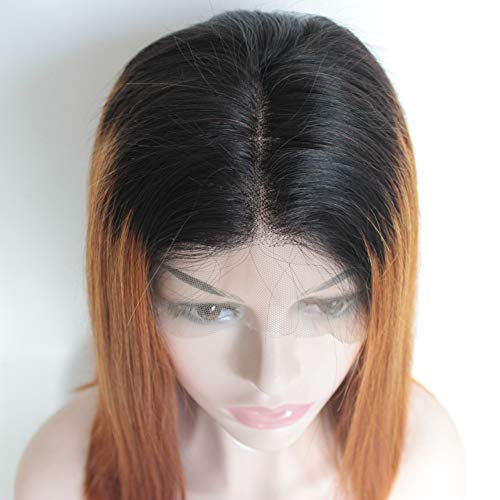 Fora awme 150% de densidade de renda frontal perucas para mulheres curtas pré -penhasco de reta reta de renda de cabelos da frente