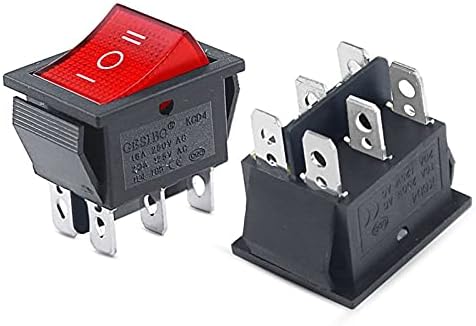 Ezzon KCD4 1PCS Rocker Switch Power Switch On-off-O-OFF 3 Posição 6 Equipamento elétrico com interruptor de luz 16A