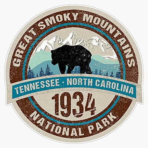 BZ TRADING GRANDE Parque Nacional das Montanhas Fumantes, Tennessee, Carolina do Norte Vinil Decal