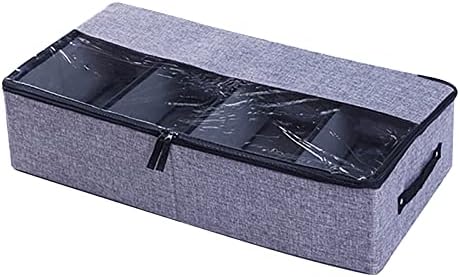 Caixa de sapato transparente Caixa de armazenamento Salvamento da cama de sapato de sapato inferior Organizador de sapatos à prova de casa Armazenamento de imagem emoldurada