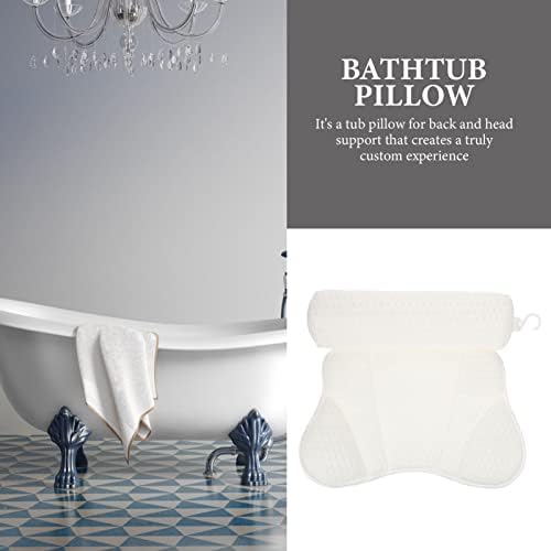 Travesseiro de travesseiro de banheira de banheira artibetter para banheira de banheira com banheira com copos de sucção