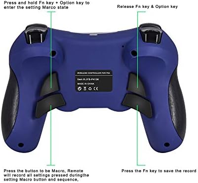 Joytorn PS4 Controller- Bluetooth gamepad Seis eixos DualShock 4 Controlador sem fio para PlayStation 4 Compatível com PS4 Pro/Slim