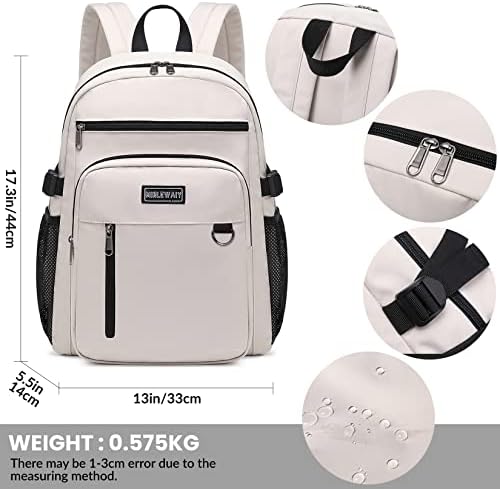 Mirlewaiy Casual Daypack College Backpack Backpack Lightweight School Bookbag Saco de trabalho para meninos adolescentes