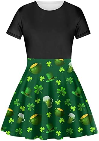 Vestido do dia de Dyguyth St. Patrick, vestido de camiseta sexy