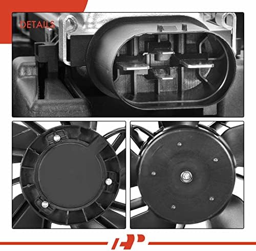 Motor do radiador do motor A-premium Conjunto do ventilador compatível com Dodge Dart 2013 2014 2015 , 1.4L 2.0L 2.4L, Substitua# 55111482AC