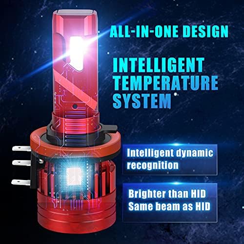 Alla iluminação plug-n-play fl-bh h15 lâmpadas LED Kits de conversão de feixe alto kits de faróis /drl 6000k ~ 6500k xenônio branco