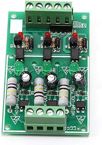 Componentes eletrônicos de 1/3 bit de canal AC 220V Optocoupler Isolation Board Adaptive para PLC -