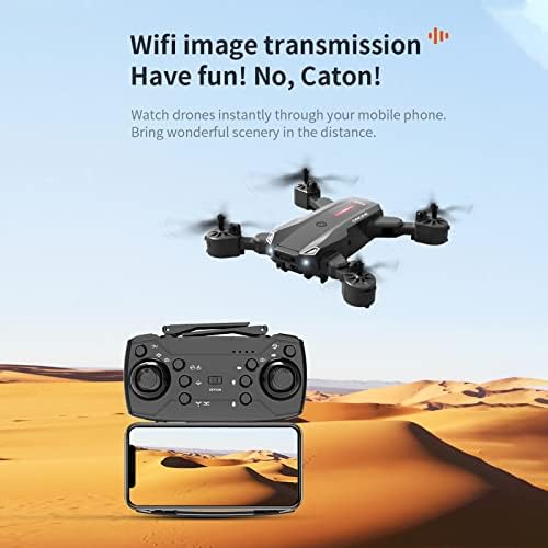 Drone com câmera dupla 1080p HD FPV, RC Quadcopter, com voo dobrável e trajetória, modo sem cabeça, presentes para meninos para iniciantes