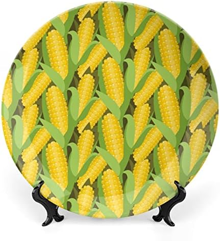 Placas de placa decorativa de padrão de milho amarelo CRITA DE CERAMICA DE PLACOS DE CERAMIC