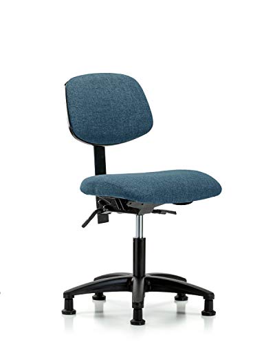 Labtech Seating Lt41476 Base de nylon de cadeira de altura da mesa de tecido, planídeos, marinha