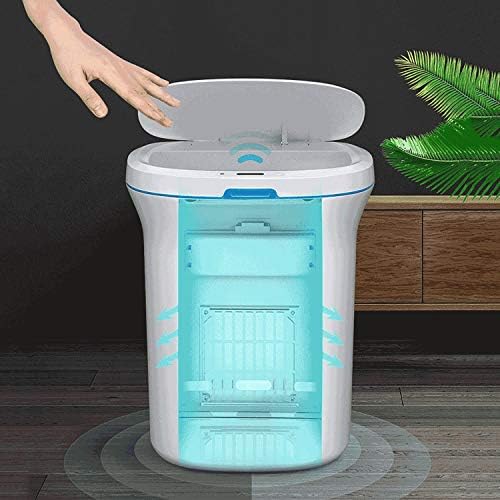 Lixo elétrico criativo de uxzdx lata de indução doméstica lata de lixo com tampa de lixo smart toque sem toque lixo