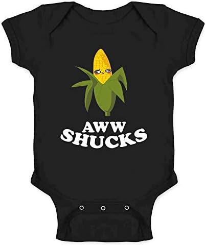 Pop Threads aww shucks ouvido de milho fofo engraçado bebê bebê infantil garoto menino camiseta