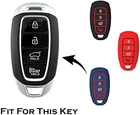 Ame Key FOB Tampa para Hyundai Santa Fe Palisade Kona Elantra GT Veloster 4 Botões