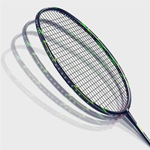 Espessa 6U -Light Badminton Racket Full Carbon Adult Racket Treinamento Amador Treinamento de entretenimento badminton tiro único