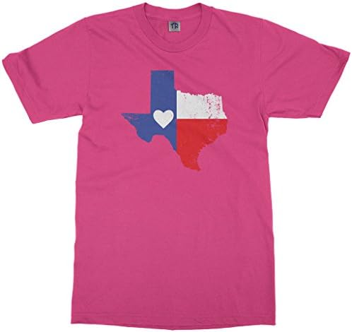 Bandeira do estado do Texas Kids Texas com camiseta do coração