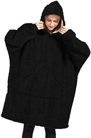 Moleteiro, cobertor com capuz, capuz feminino, suéter gigante, adequado para adultos, homens, mulheres, adolescentes.