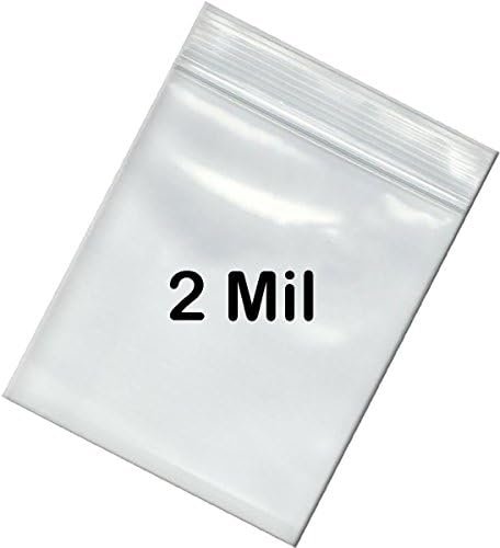 Canto bny 2 mil 2x2 Space Saver Reclosable Poly Ziplock Bag 2 x 2 - 100 contagens