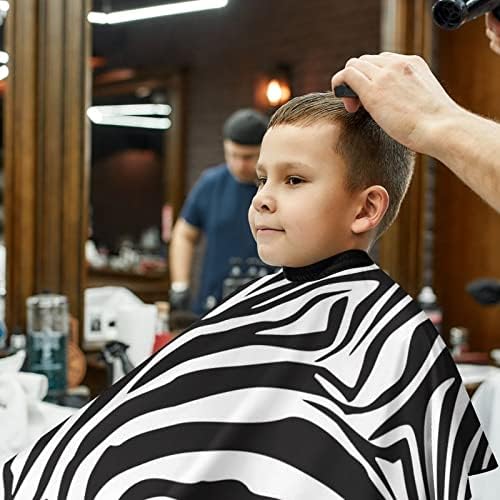 Africano Zebra Stripes Barber Cape Corte de cabelo profissional Avental