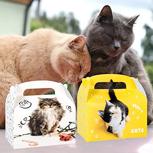 Umoni gato festas favor o tratamento caixa gato tem tema gate boxes boxes de presente para crianças fofas miaw gaty