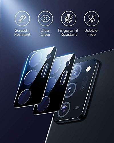 Caso de Kickstand de Metal ESR + [2-Pack] Lente de câmera Protetor compatível com Samsung Galaxy Note 20 Ultra
