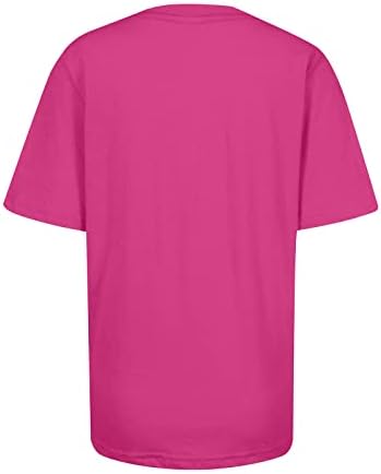 Camisas de conscientização sobre câncer de mama para mulheres em outubro Usamos rosa tampa de tópica curta de tampa de tie
