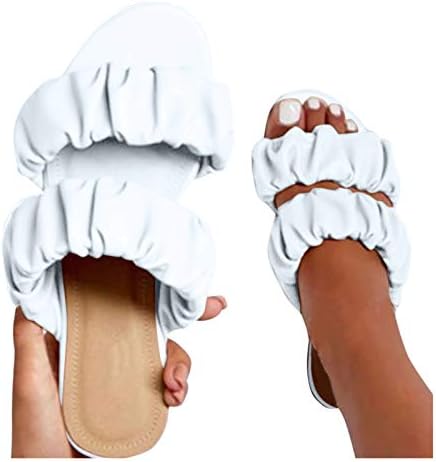 Waserce Slides confortáveis ​​para mulheres chinelas de moda feminino lazer feminino sandálias respiráveis ​​casuais sapatos ao ar livre chinelos de mulheres femininas tamanho 9-10